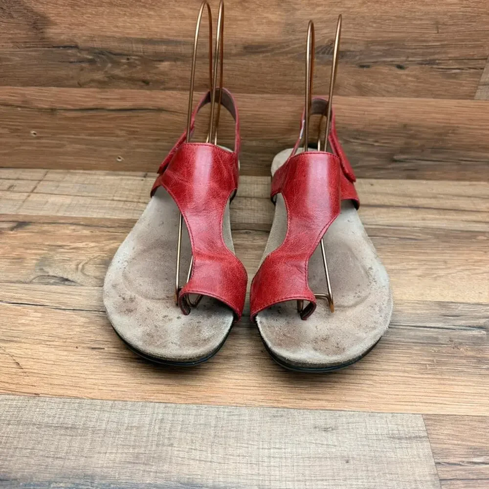 Dansko Reece Women's size 10.5 EU41  red  Leather Slingback Sandals